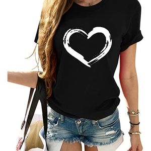 Heart ❤️ women top T-shirt, multiple sizes & and colors available